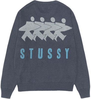 Stüssy FW24 Jersey Vintage Unisex de Algodón y Lino Surfman Icon Crew Neck. 117233-stussy Order Stüssy FW24 Jersey Vintage Unisex de Algodón y Lino Surfman Icon Crew Neck. 117233-stussy