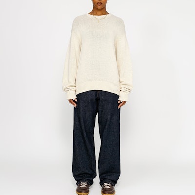 Stüssy FW24 Jersey Vintage Unisex de Algodón y Lino Surfman Icon Crew Neck. 117233-stussy 2