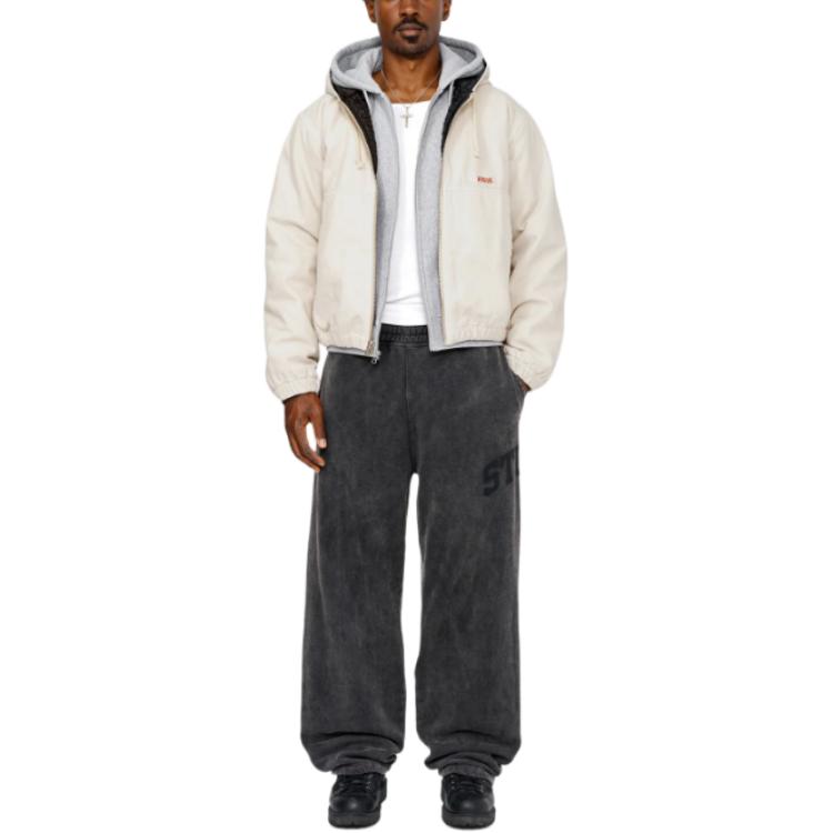 Stüssy Stussy FW24 Work Jacket Canvas Needle Punch Unisex Vintage Hoodie Jacket. 115793 圖 12
