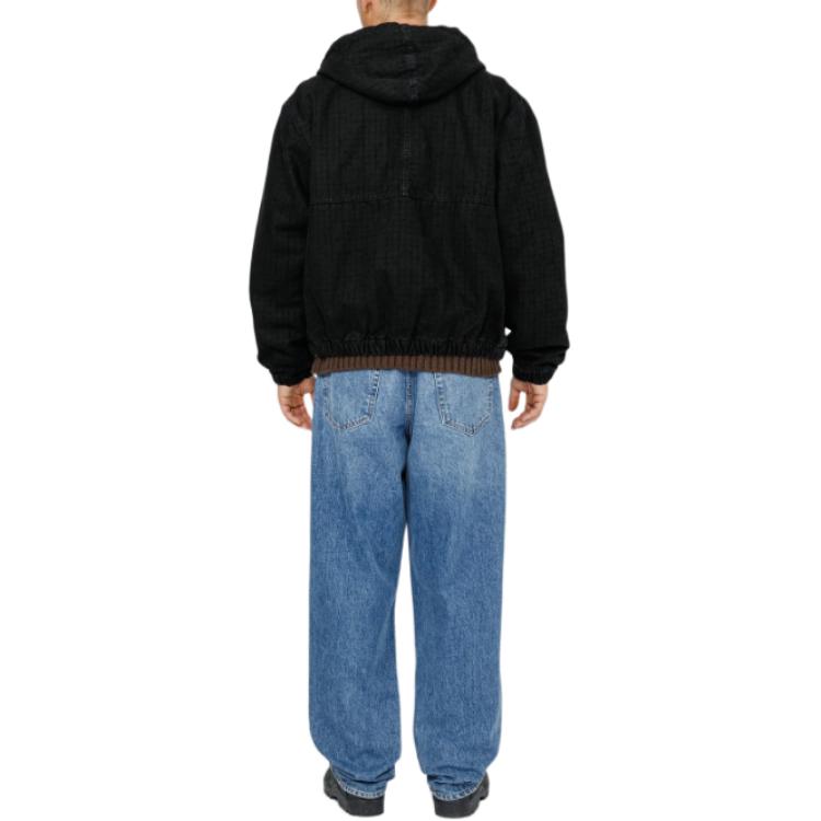 Stüssy Stussy FW24 Work Jacket Canvas Needle Punch Unisex Vintage Hoodie Jacket. 115793 圖 17