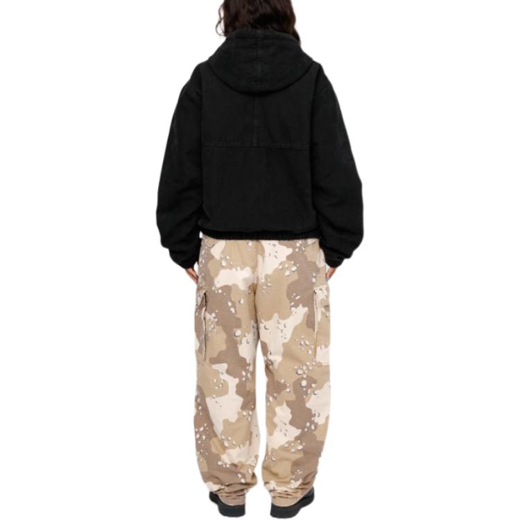 Stüssy Stussy FW24 Work Jacket Canvas Needle Punch Unisex Vintage Hoodie Jacket. 115793 圖 5