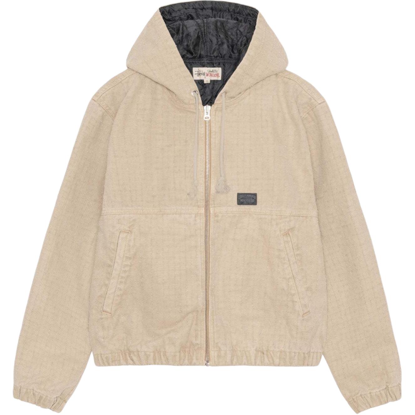 Stüssy Stussy FW24 Work Jacket Canvas Needle Punch Unisex Vintage Hoodie Jacket. 115793 圖 6
