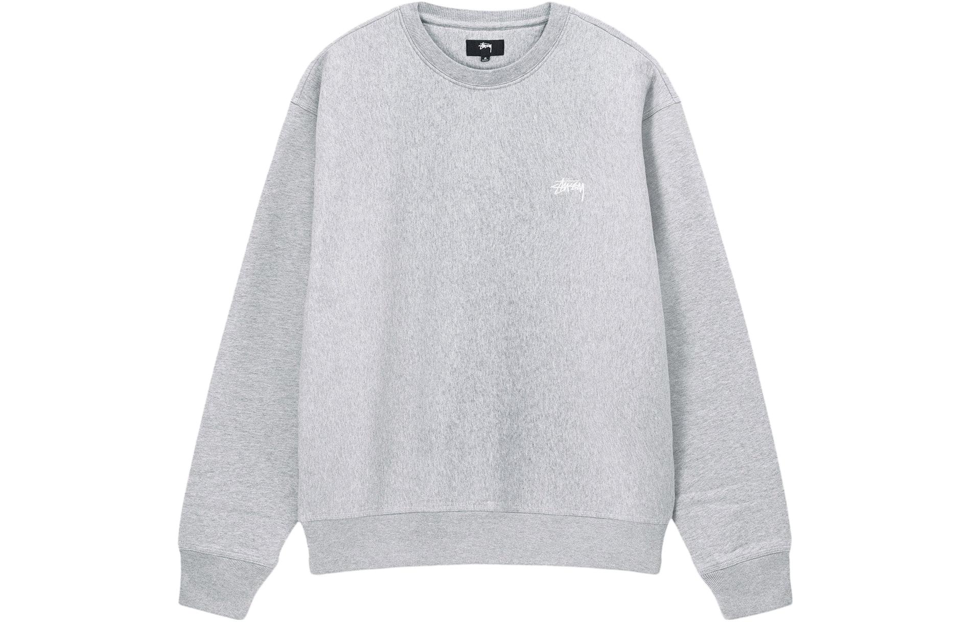 Stüssy Stussy Graphic Embroidered Fleece Crewneck Retro Sweatshirt Unisex 118531