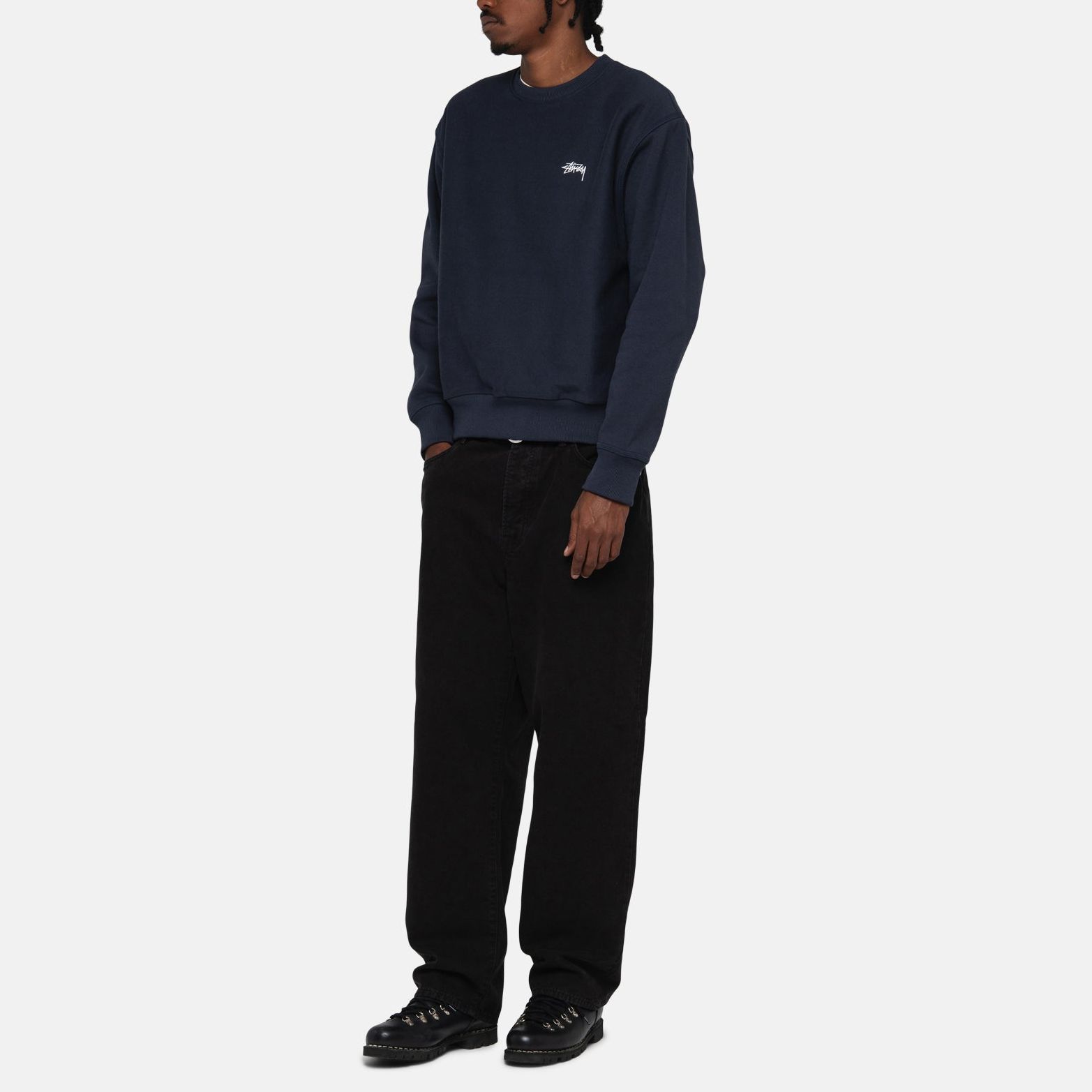 Stüssy Stussy Graphic Embroidered Fleece Crewneck Retro Sweatshirt Unisex 118531 圖 14