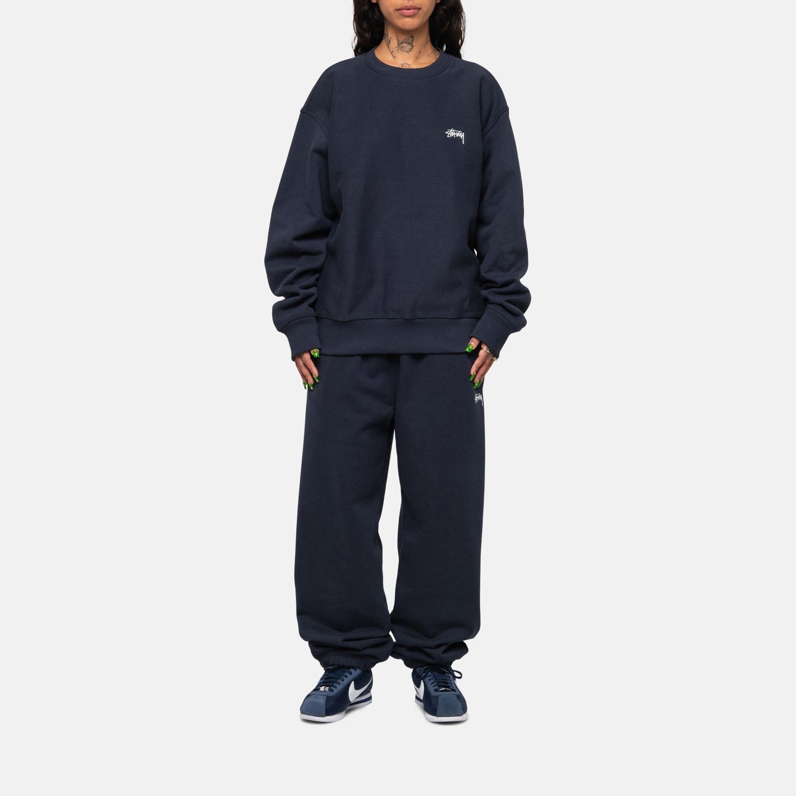 Stüssy Stussy Graphic Embroidered Fleece Crewneck Retro Sweatshirt Unisex 118531 圖 15