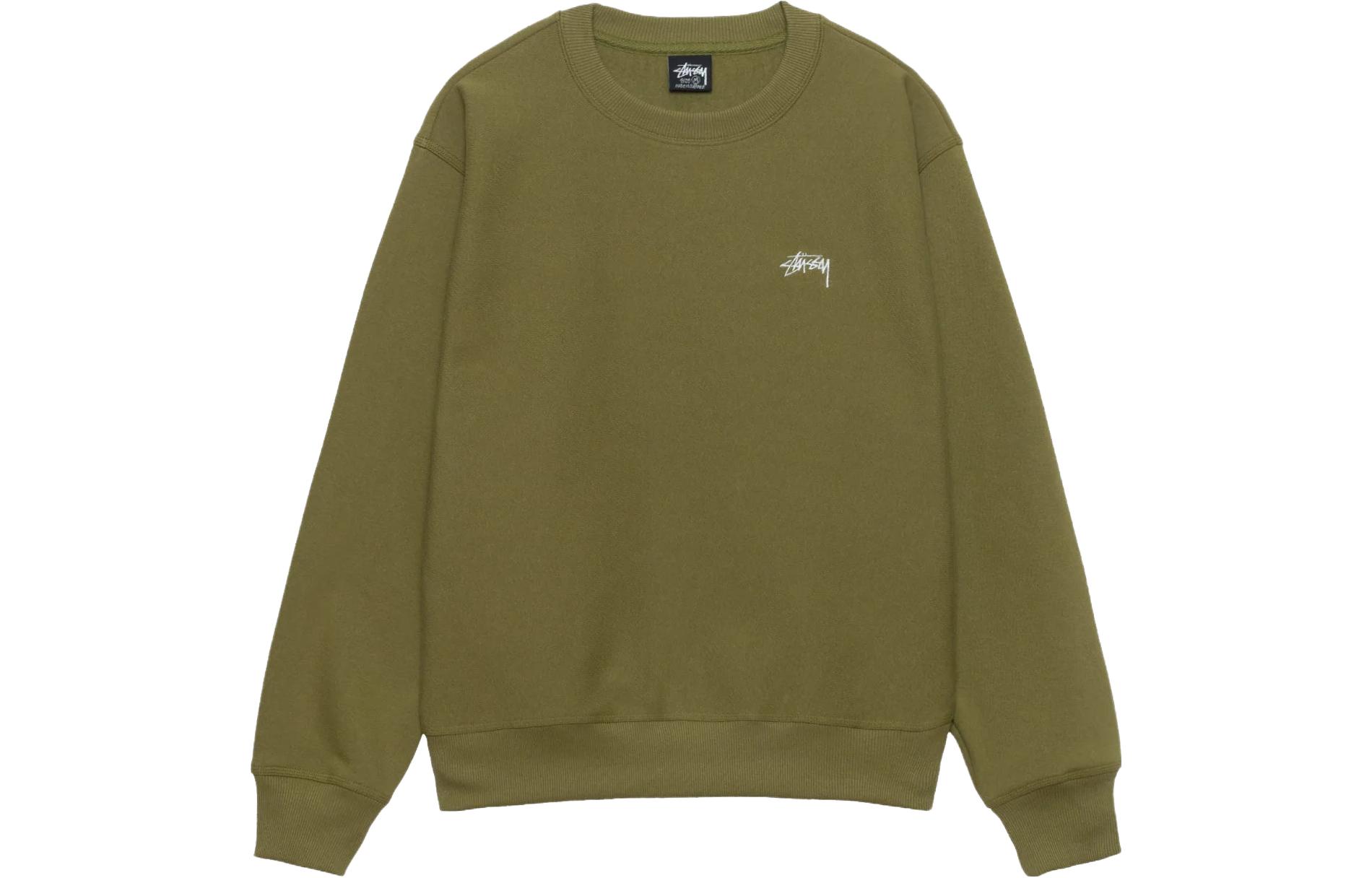 Stüssy Stussy Graphic Embroidered Fleece Crewneck Retro Sweatshirt Unisex 118531 圖 17