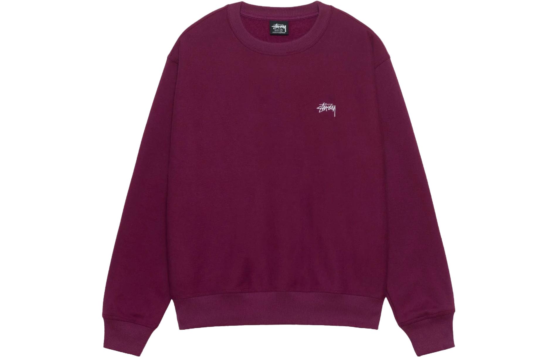 Stüssy Stussy Graphic Embroidered Fleece Crewneck Retro Sweatshirt Unisex 118531 圖 21