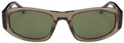 Lookbook Stüssy Stussy Gray Square Sunglasses with Logo - Unisex Couples Style. 338241 LIGH