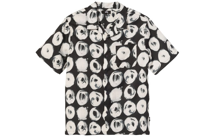 Stüssy Stussy Hand-Drawn Polka Dot Short Sleeve Retro Shirt Unisex 1110158 圖 2