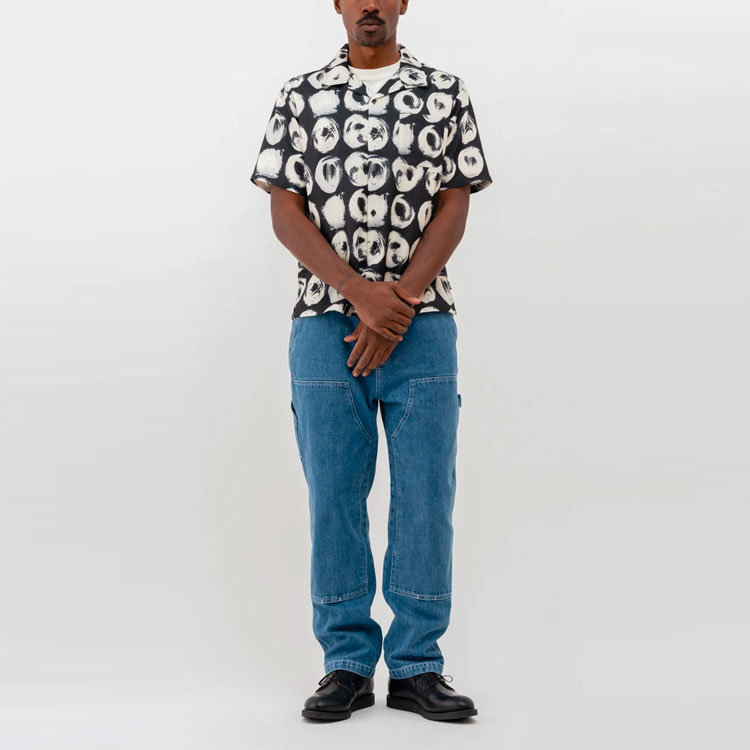 Stüssy Stussy Hand-Drawn Polka Dot Short Sleeve Retro Shirt Unisex 1110158 圖 4