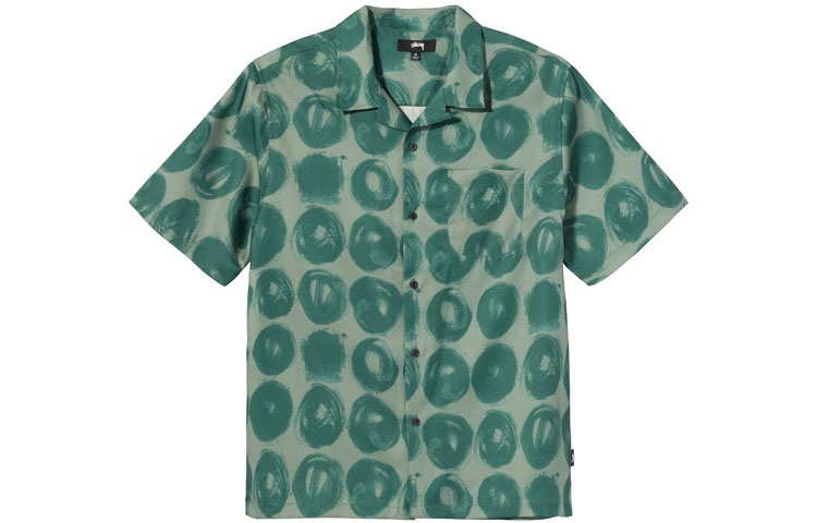 Stüssy Stussy Hand-Drawn Polka Dot Short Sleeve Retro Shirt Unisex 1110158 圖 5