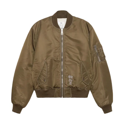 Stüssy Stussy Holiday Built Reversible Satin Bomber Jacket Unisex Vintage Style. 115743