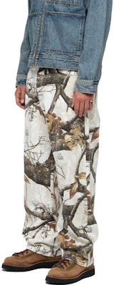 Jeans Unisex Stüssy Stussy Holiday FW22 Corte Recto Estilo Vintage Estampado Ramas. 116602 9