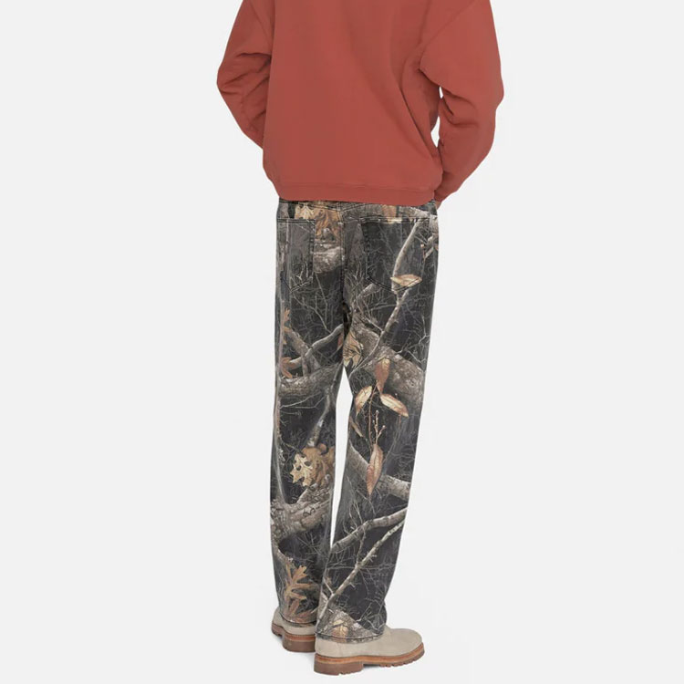 Details for Jeans Unisex Stüssy Stussy Holiday FW22 Corte Recto Estilo Vintage Estampado Ramas. 116602