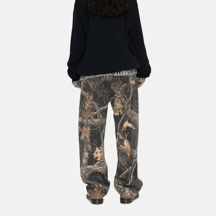 Sizing Jeans Unisex Stüssy Stussy Holiday FW22 Corte Recto Estilo Vintage Estampado Ramas. 116602