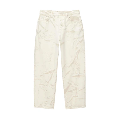Stüssy Stussy Holiday FW23 Big Ol' Jean Distressed Canvas Vintage White Unisex Jeans. 116639