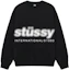 Buy Stüssy Stussy 2023節日復古字母印花模糊圓領男女款衛衣 1914972