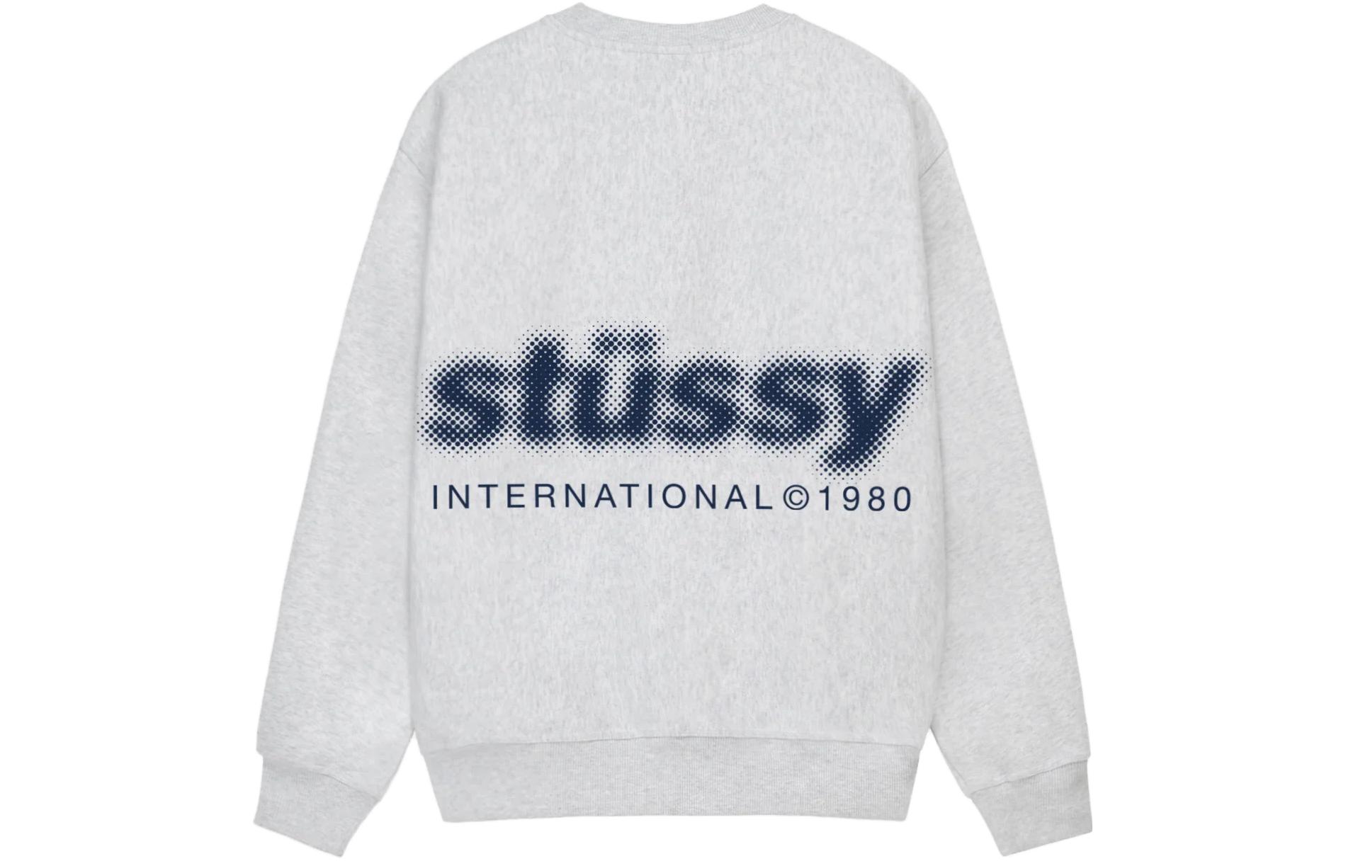 Stüssy Stussy Holiday FW23 Blur Crewneck Vintage Letter Print Unisex Sweatshirt. 1914972 圖 3