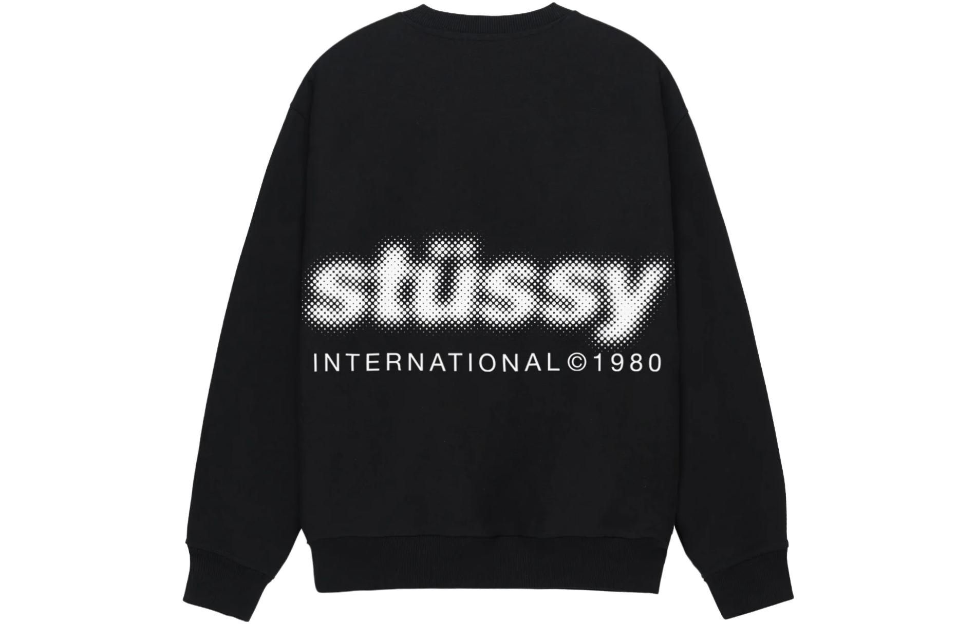 Stüssy Stussy Holiday FW23 Blur Crewneck Vintage Letter Print Unisex Sweatshirt. 1914972 圖 5