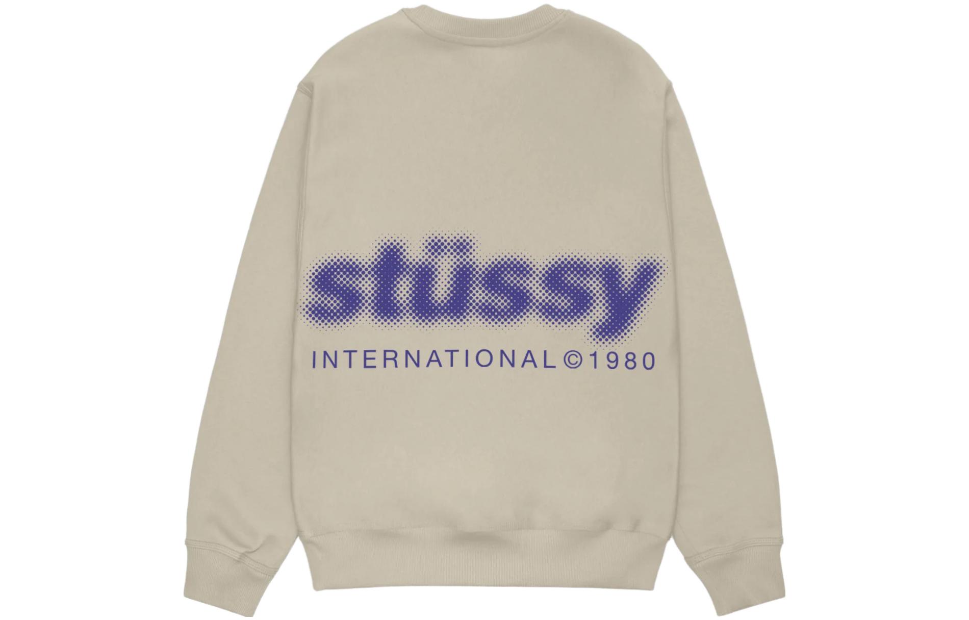 Stüssy Stussy Holiday FW23 Blur Crewneck Vintage Letter Print Unisex Sweatshirt. 1914972 圖 7