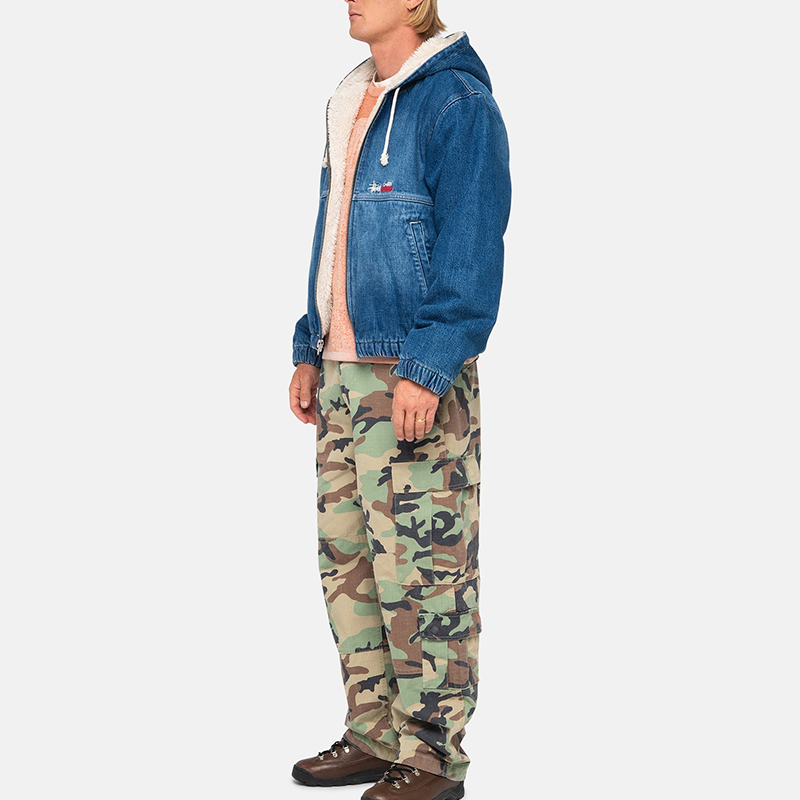 Stüssy Stussy Holiday FW23 Denim Sherpa Work Jacket Unisex Vintage Blue. 115725 圖 7