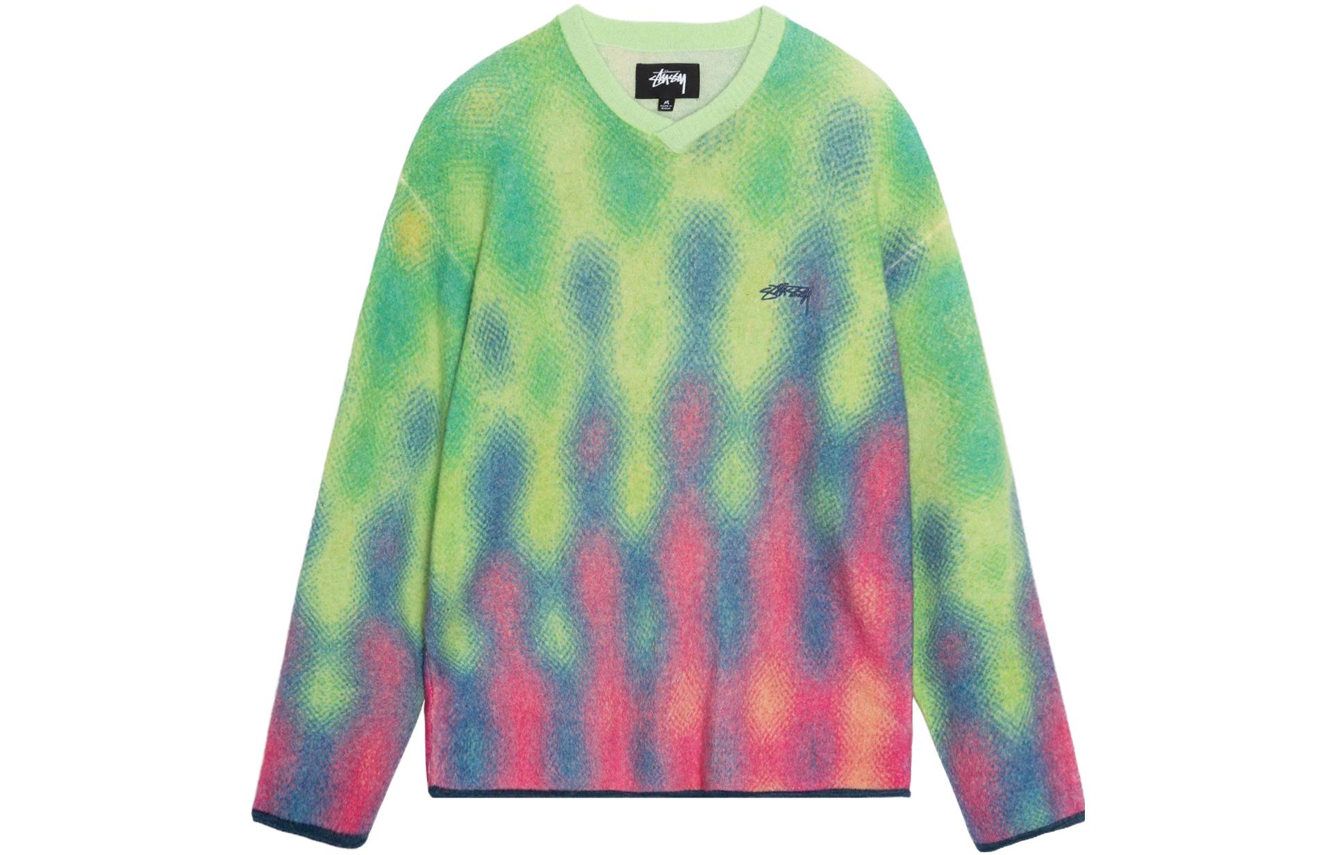 Stüssy Stussy Holiday FW23 Gradient Dot Brushed Sweater Unisex Vintage Knitwear. 117210