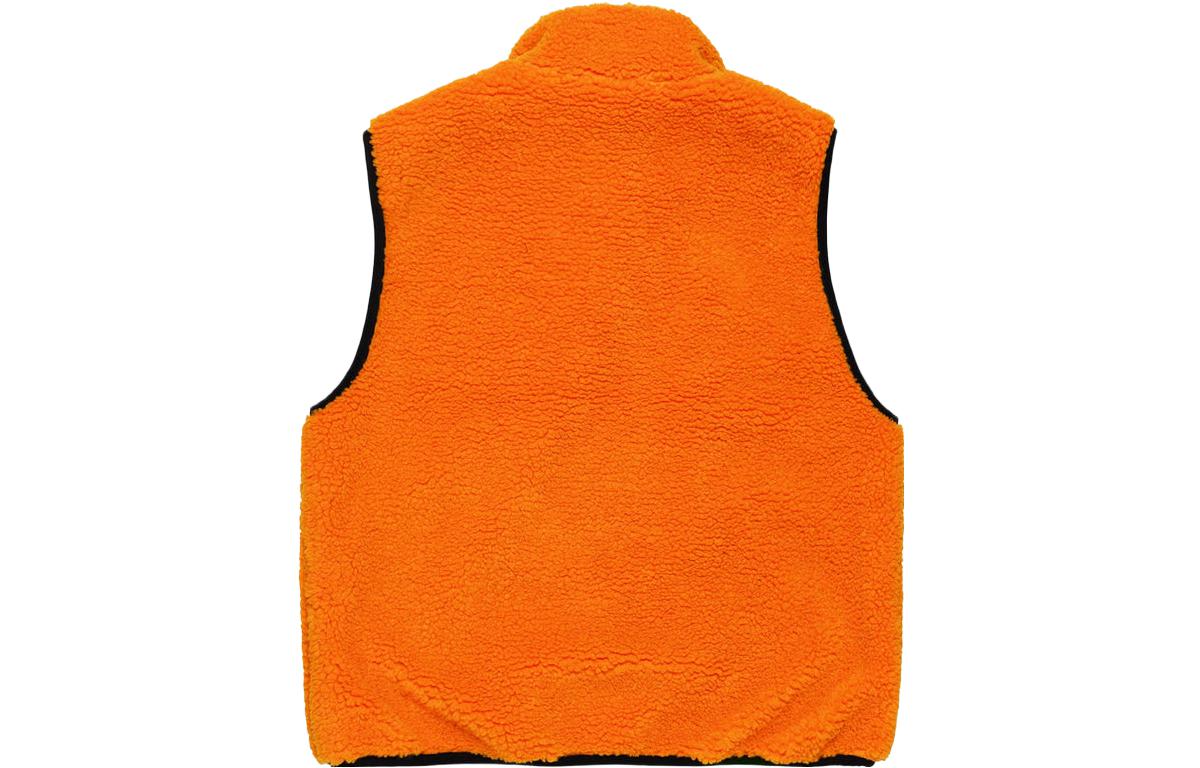 Lookbook Stüssy Stussy Holiday FW23 Sherpa Reversible Vest Unisex Retro Fleece Zip Vest. 118528
