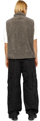 Stüssy Stussy Holiday FW23 Sherpa Reversible Vest Unisex Retro Fleece Zip Vest. 118528 23