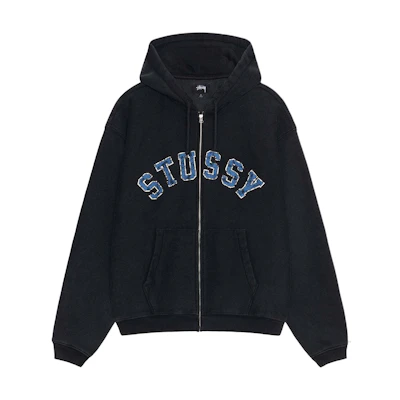 Stüssy Stussy Holiday FW24 Faded Graphic Zip Hoodie Unisex Vintage Style Pullover. 118565
