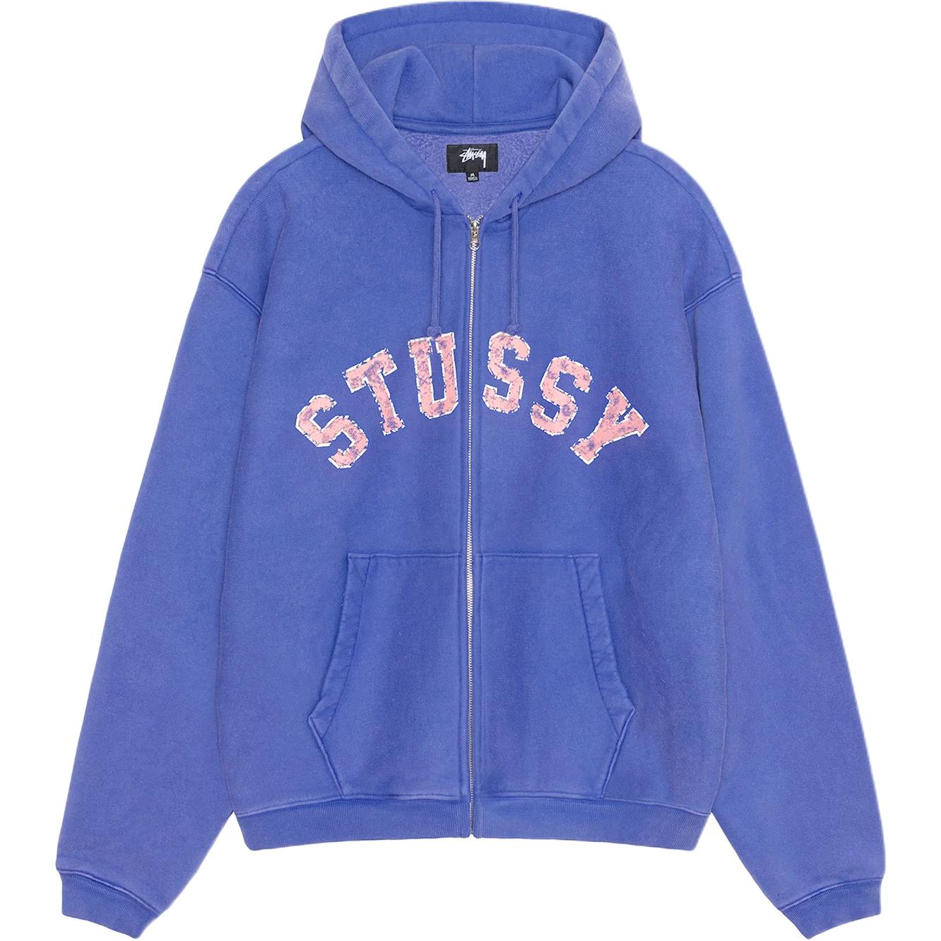 Stüssy Stussy Holiday FW24 Faded Graphic Zip Hoodie Unisex Vintage Style Pullover. 118565 圖 2