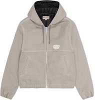 Stüssy Stussy Holiday Work Jacket Contrast Stitch Logo Print Retro Unisex Hoodie Jacket. 115790-stussy Stüssy Stussy Holiday Work Jacket Contrast Stitch Logo Print Retro Unisex Hoodie Jacket. 115790-stussy