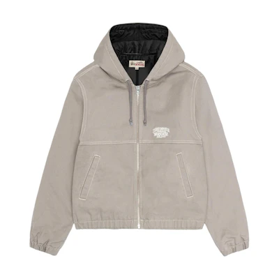 Stüssy Stussy Holiday Work Jacket Contrast Stitch Logo Print Retro Unisex Hoodie Jacket. 115790-stussy