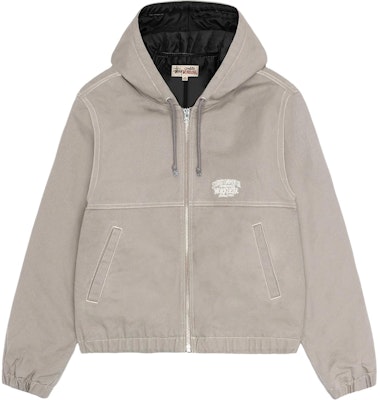 Stüssy Stussy Holiday Work Jacket Contrast Stitch Logo Print Retro Unisex Hoodie Jacket. 115790-stussy Order Stüssy Stussy Holiday Work Jacket Contrast Stitch Logo Print Retro Unisex Hoodie Jacket. 115790-stussy