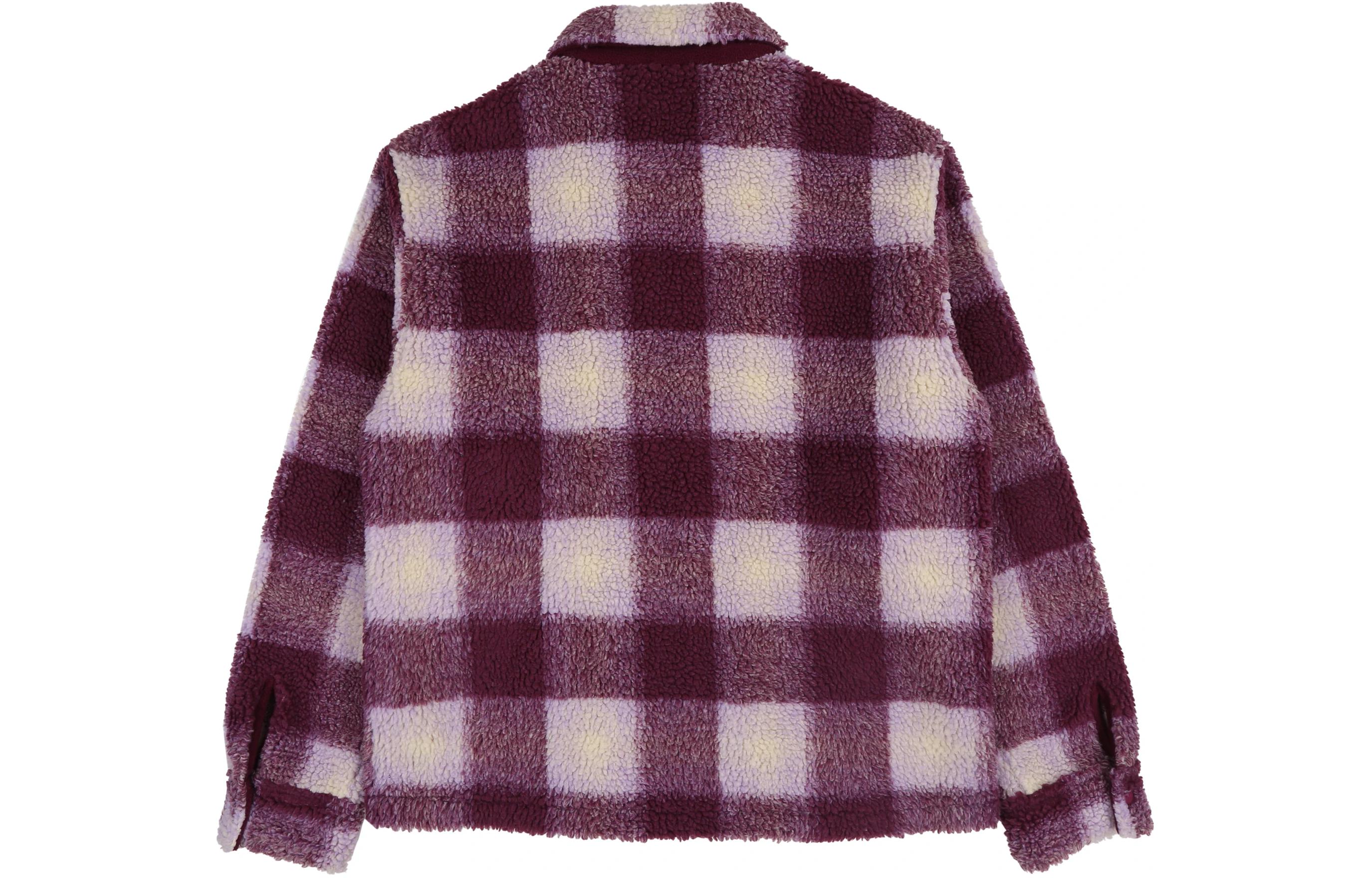 Stüssy Stussy Jacquard Plaid Loose Fit Zip-Up Retro Fleece Jacket Unisex 1110224 圖 13