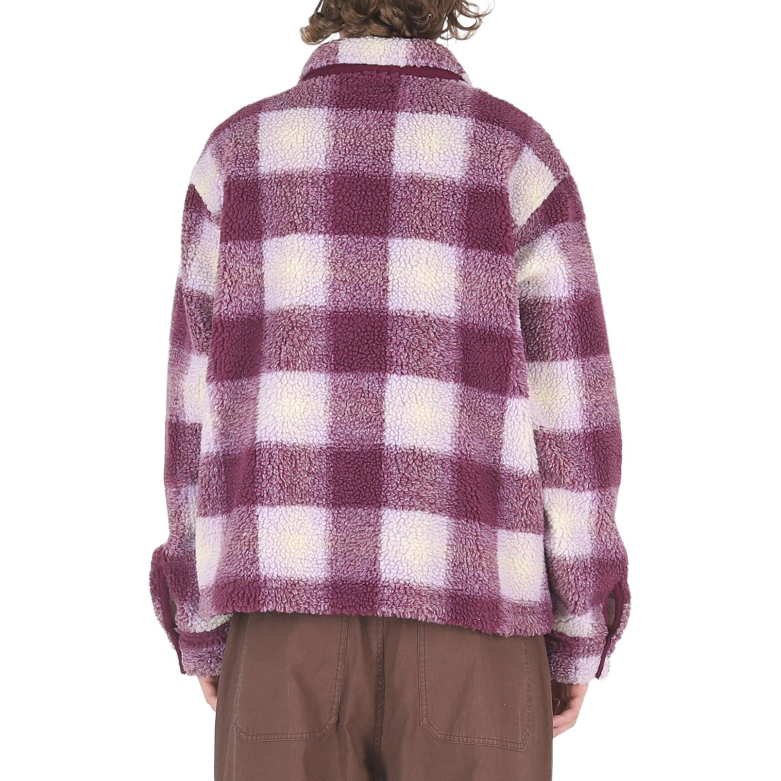 Stüssy Stussy Jacquard Plaid Loose Fit Zip-Up Retro Fleece Jacket Unisex 1110224 圖 15