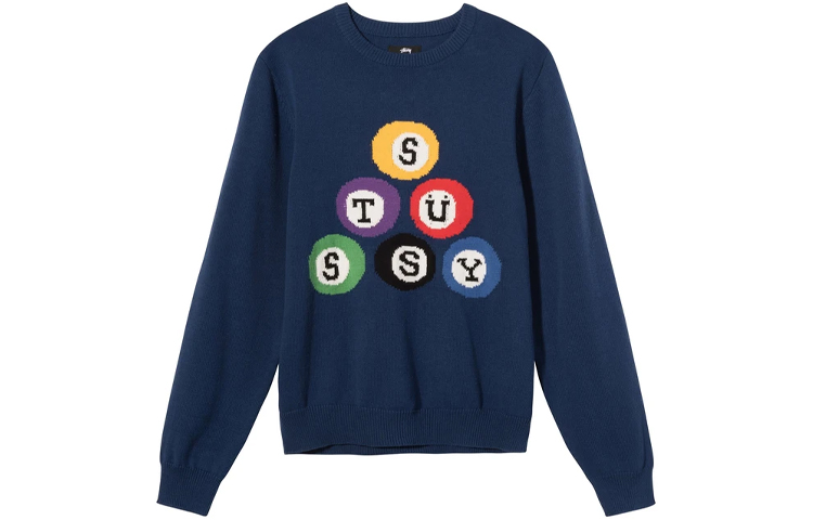 Stüssy Stussy Letter Graphic Crewneck Sweater Unisex Vintage Style. 117086