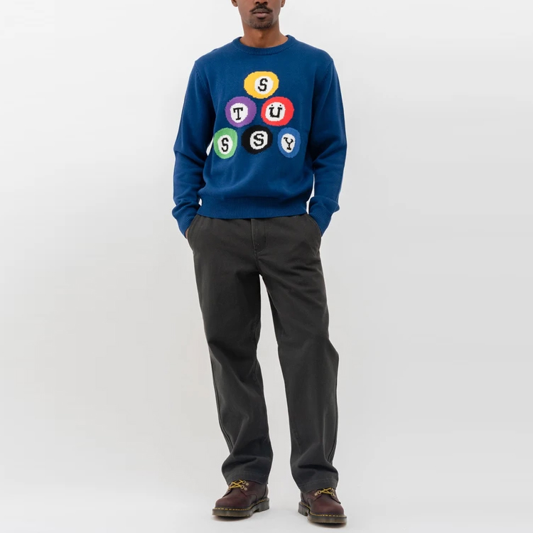 Stüssy Stussy Letter Graphic Crewneck Sweater Unisex Vintage Style. 117086 圖 4