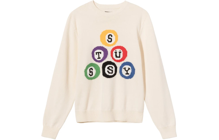 Stüssy Stussy Letter Graphic Crewneck Sweater Unisex Vintage Style. 117086 圖 7