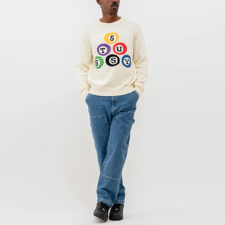 Stüssy Stussy Letter Graphic Crewneck Sweater Unisex Vintage Style. 117086 圖 9