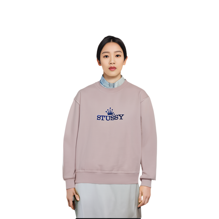 Stüssy Stussy Letter Logo Print Pullover Vintage Sweatshirt Unisex Couple Style. 1914889 圖 4