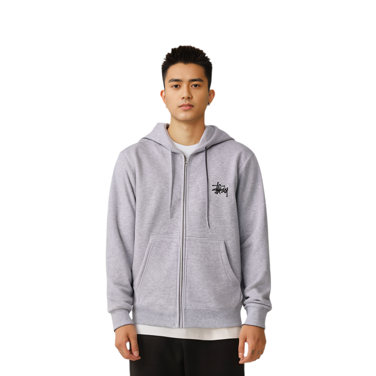 Details for Stüssy Stussy Letter Logo Zip-Up Hoodie Jacket Unisex Streetwear Retro Style. 1974615