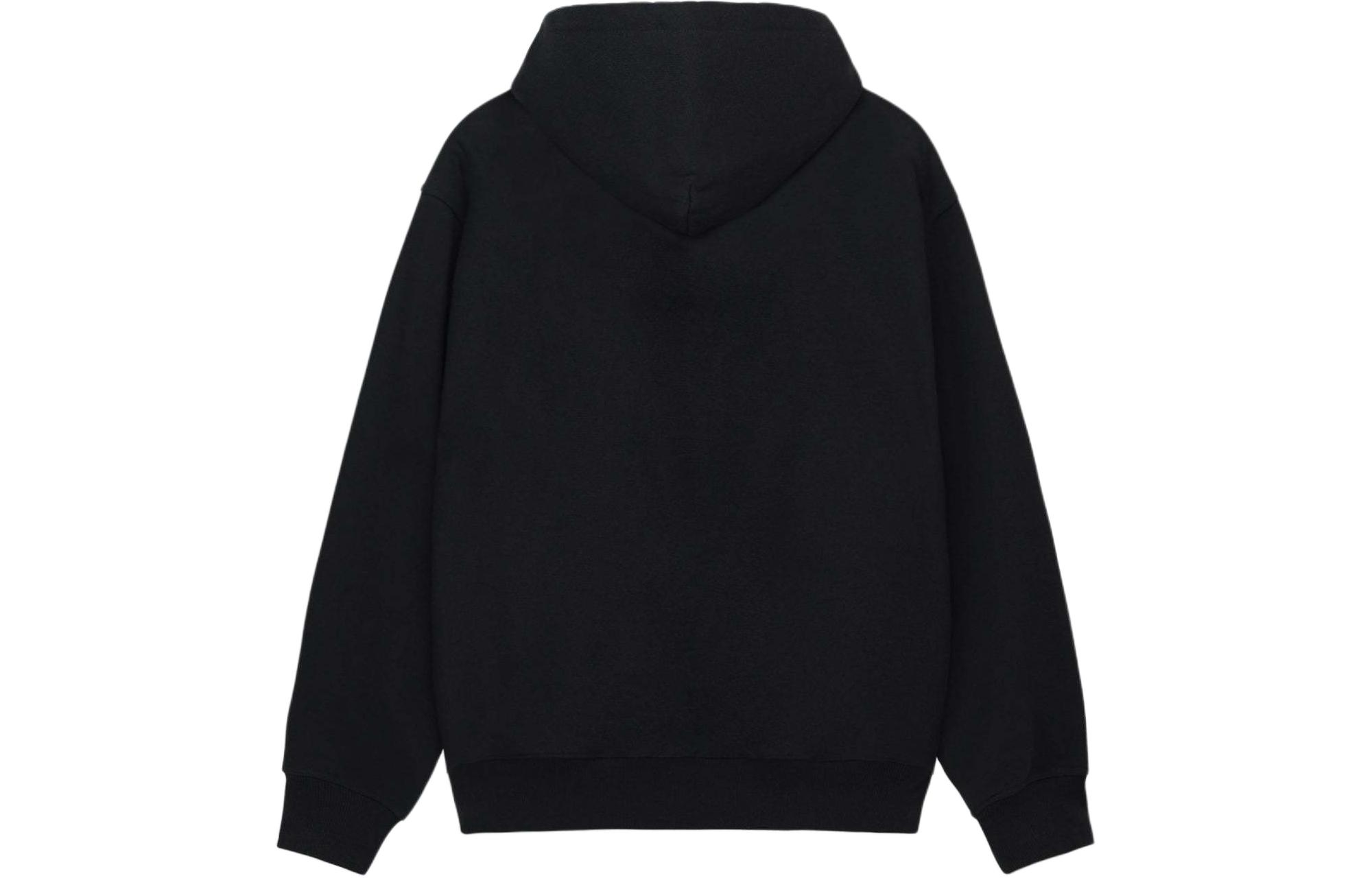 Stüssy Stussy Letter Print Fleece Hoodie with Zip Pockets Unisex Vintage Style. 1975004 圖 3