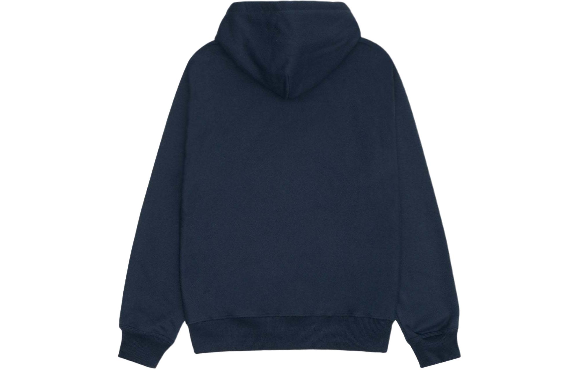 Stüssy Stussy Letter Print Fleece Hoodie with Zip Pockets Unisex Vintage Style. 1975004 圖 7