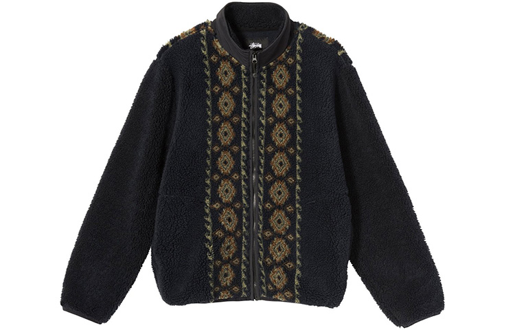 Stüssy Stussy Lima Jacquard Sherpa Retro Stand Collar Jacket 118401 圖 5