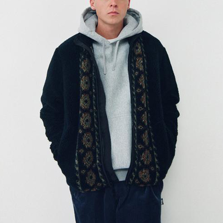 Stüssy Stussy Lima Jacquard Sherpa Retro Stand Collar Jacket 118401 圖 7