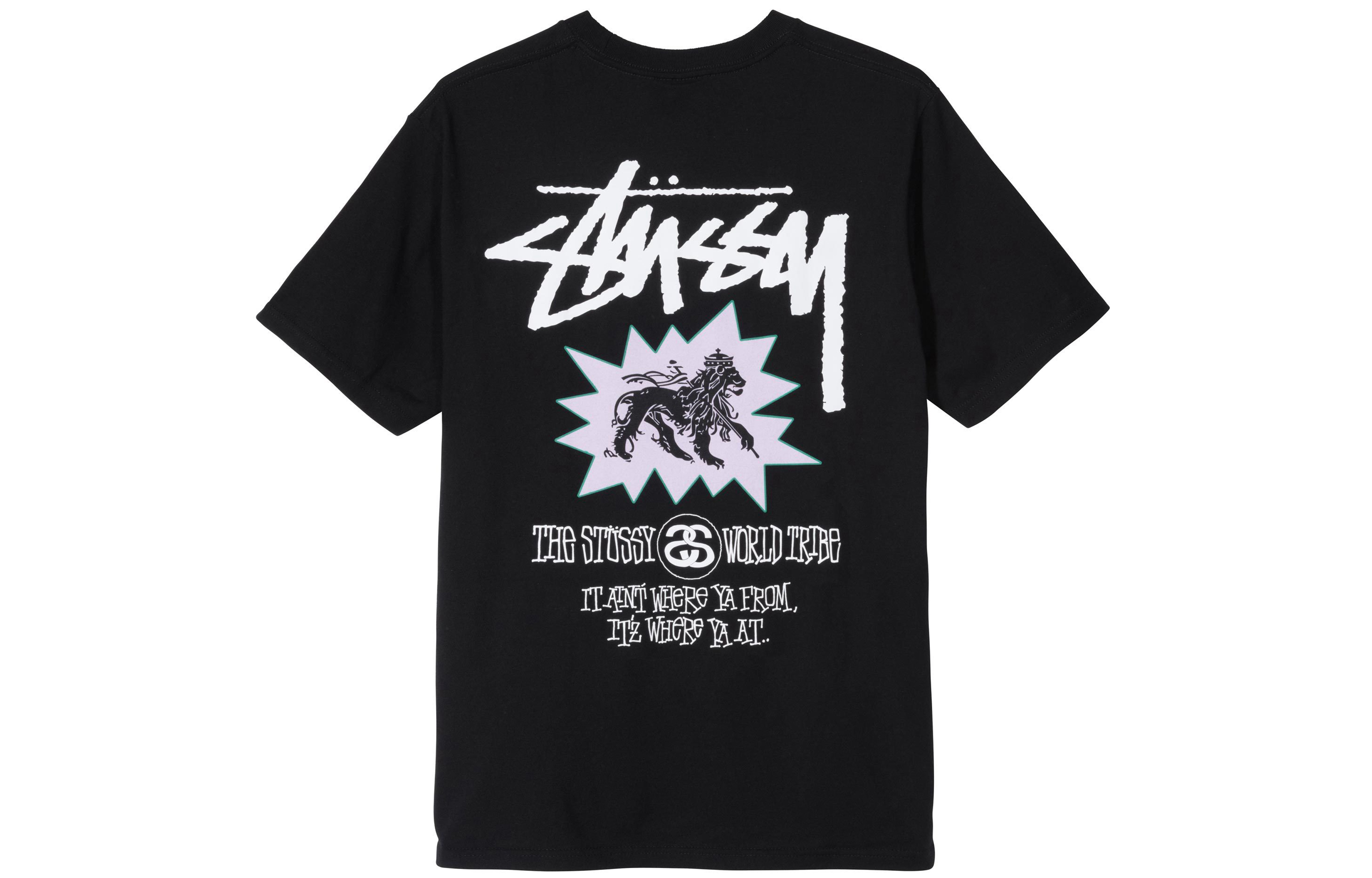 Stüssy Stussy Lion Tribe Tee Vintage Style Graphic T-Shirt Unisex 1904606