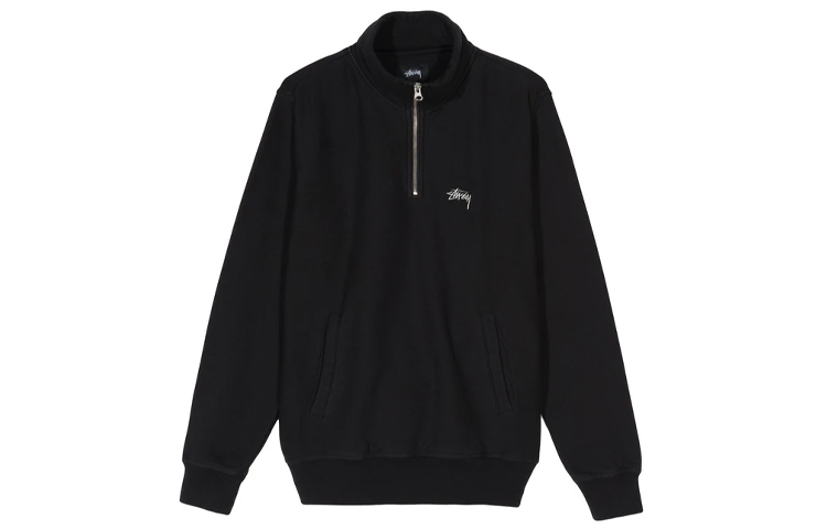 Stüssy Stussy Logo Mock Casual Comfortable Pullover Vintage Sweatshirt . 118365