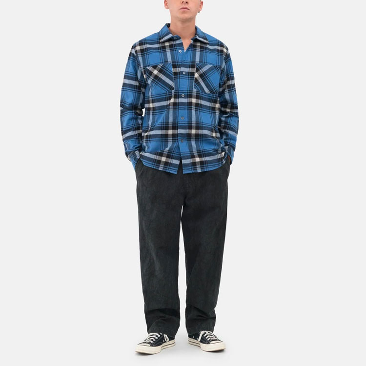 Stüssy Stussy Logo Plaid Long Sleeve Vintage American Shirt for Men. 1110202 圖 4