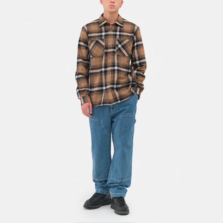 Stüssy Stussy Logo Plaid Long Sleeve Vintage American Shirt for Men. 1110202 圖 7