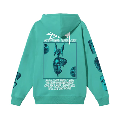Stüssy Stussy Masked Hoodie Face Graphic Retro Unisex Long Sleeve Pullover. 1924698